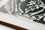 [Limited] Art Touch Kanae Kouno Art Poster with Teak Frame / TOUCH & FLOW