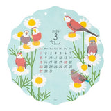 Birds and Seasonal Plants Die - Cut Wall Calendar 2026 / MIDORI - bungu