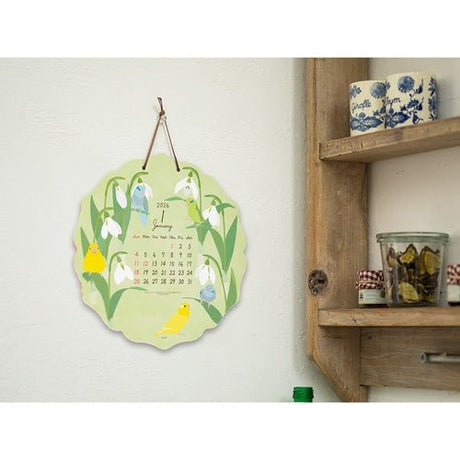 Birds and Seasonal Plants Die - Cut Wall Calendar 2026 / MIDORI - bungu