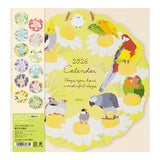 Birds and Seasonal Plants Die - Cut Wall Calendar 2026 / MIDORI - bungu