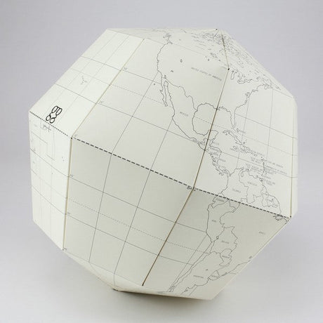 Blank Paper Globe Assembling Kit / Marumo Printing Stationery - bungu