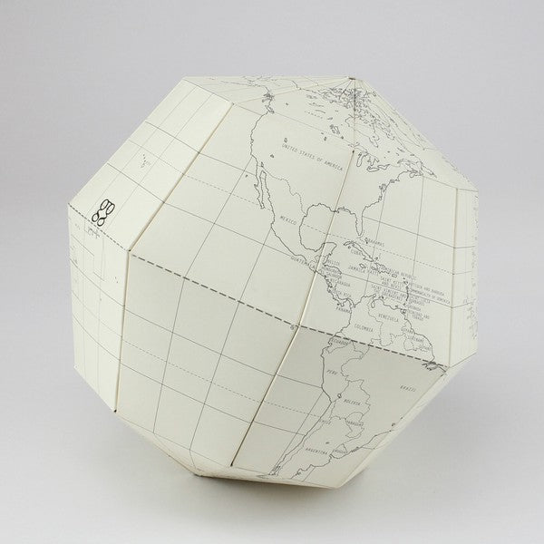 Blank Paper Globe Assembling Kit / Marumo Printing Stationery - bungu