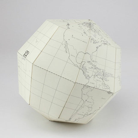 Blank Paper Globe Assembling Kit / Marumo Printing Stationery - bungu