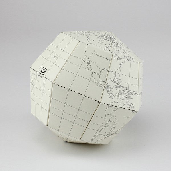 Blank Paper Globe Assembling Kit / Marumo Printing Stationery - bungu