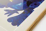 [Limited] Art Touch Kanae Kouno A3 Art Poster with Teak Frame / TOUCH & FLOW