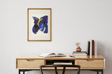 [Limited] Art Touch Kanae Kouno A3 Art Poster with Teak Frame / TOUCH & FLOW