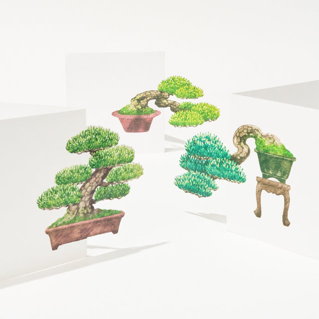 Bonsai Die - Cut Memo Pad / Marumo Printing Stationery - bungu