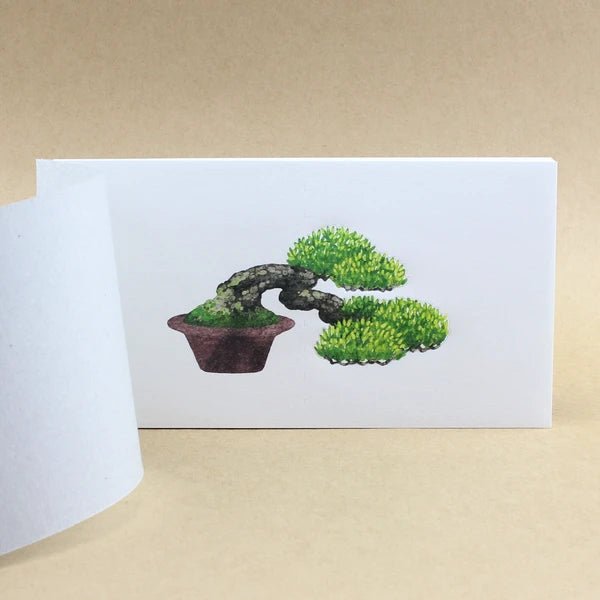 Bonsai Die - Cut Memo Pad / Marumo Printing Stationery - bungu