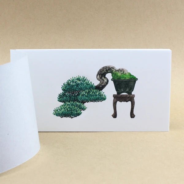 Bonsai Die - Cut Memo Pad / Marumo Printing Stationery - bungu