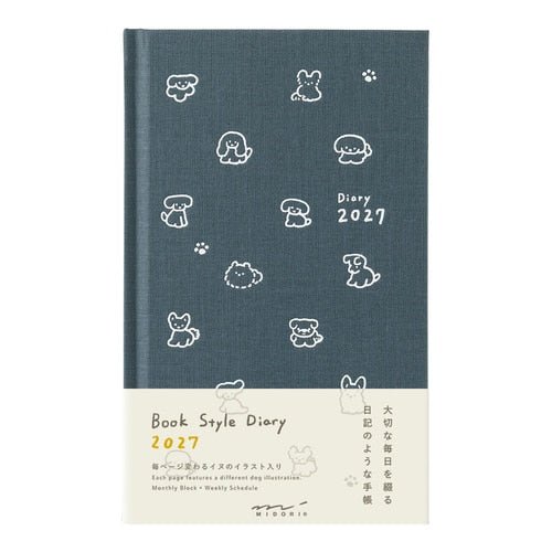 Book Style Diary 2027 / MIDORI - bungu
