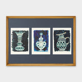 [Limited] Art Touch Kanae Kouno A3 Art Poster with Teak Frame / TOUCH & FLOW