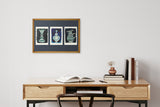 [Limited] Art Touch Kanae Kouno A3 Art Poster with Teak Frame / TOUCH & FLOW