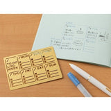 Brass Diary Template / Midori - bungu
