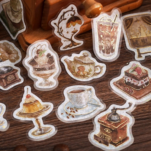 BGM Foil Stamping "Kissa A La Mode" Flake Stickers / Background Music