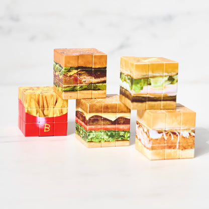 Burger Puzzle Cube Gacha Capsule - bungu