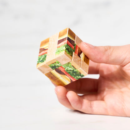 Burger Puzzle Cube Gacha Capsule - bungu