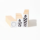 Candle Wood Stamp Set of 3 / Morita Inbou - bungu