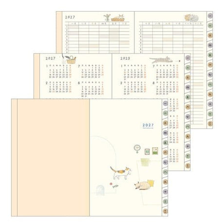 Cat Pocket Diary 2027 / MIDORI - bungu