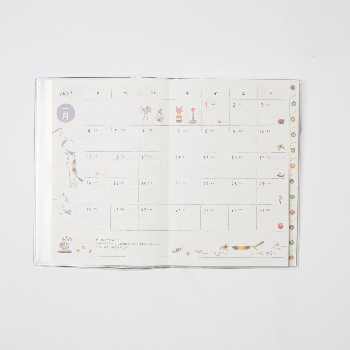 Cat Pocket Diary 2027 / MIDORI - bungu