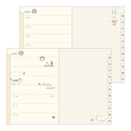 Cat Pocket Diary 2027 / MIDORI - bungu