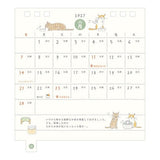 Cat Ring Desk Calendar 2027 / MIDORI - bungu