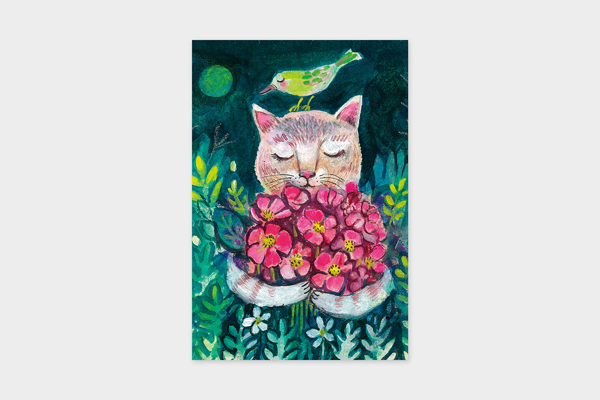 Art Touch Rumi Kawagoe Floral Pattern Postcards / TOUCH & FLOW