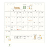 Cat Ring Desk Calendar 2027 / MIDORI