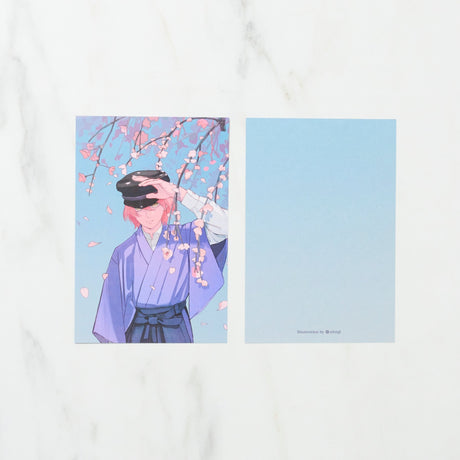 "Cherry Blossom Memories" Postcard by Shingo / bungu - bungu