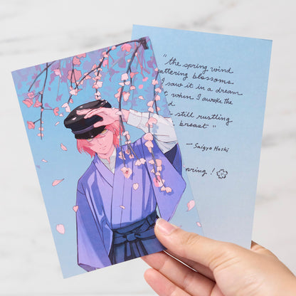 "Cherry Blossom Memories" Postcard by Shingo / bungu - bungu