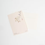 Cherry Blossoms and Small Birds Greeting Card / Benrido - bungu
