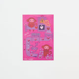 "Chocolate Factory of My Heart" Washi Postcard by Naomi Karabin / Bungu - bungu
