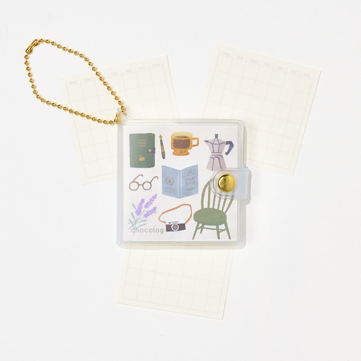 chocolog Keychain Mini Notebook / Furukawashiko - bungu