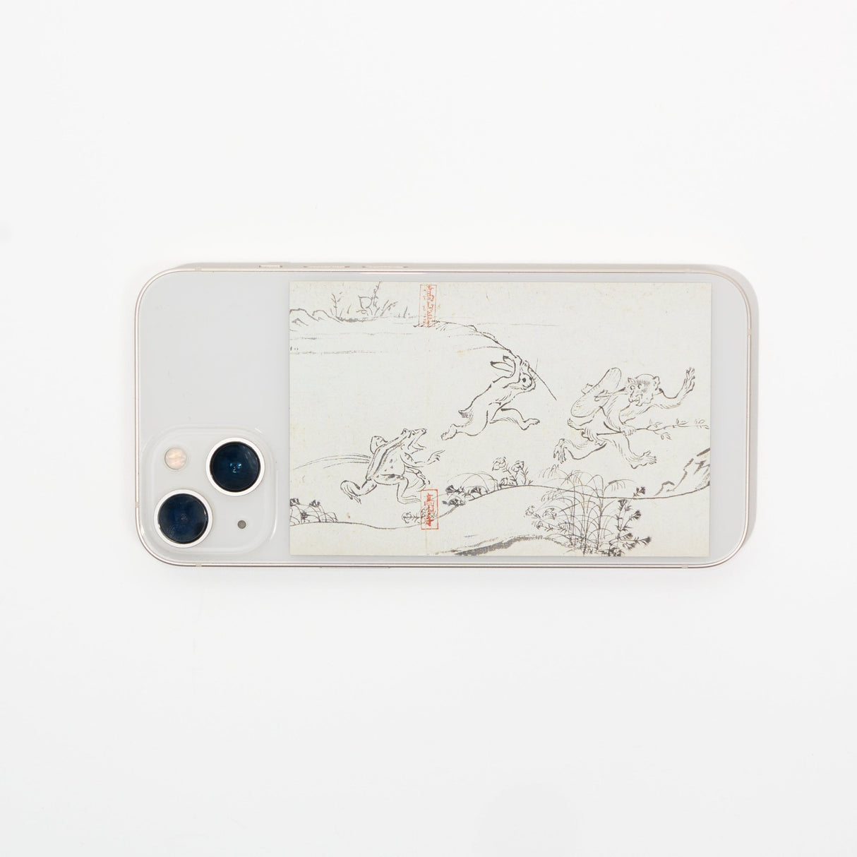 Choju Jinbutsu Giga Monkey Chase Phone Sticker / Benrido - bungu