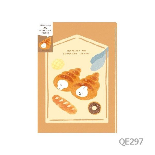Clear File 2-Pack Okashi na Doubutsu Kobo / Furukawashiko - bungu
