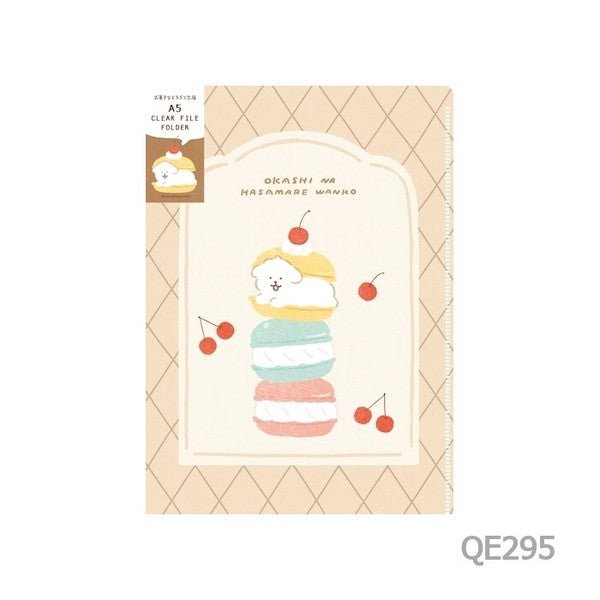 Clear File 2-Pack Okashi na Doubutsu Kobo / Furukawashiko - bungu
