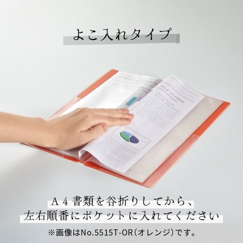 Clear File HOSSO 15 Pockets / KING JIM - bungu