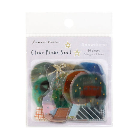 Clear Flake Sticker Tamura Miki Gold Foil / SAIEN - bungu