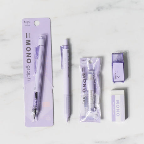 [CLEARANCE] Mono Mineral Color 0.5mm Stationery Bundle - Sheer Purple / Tombow - bungu