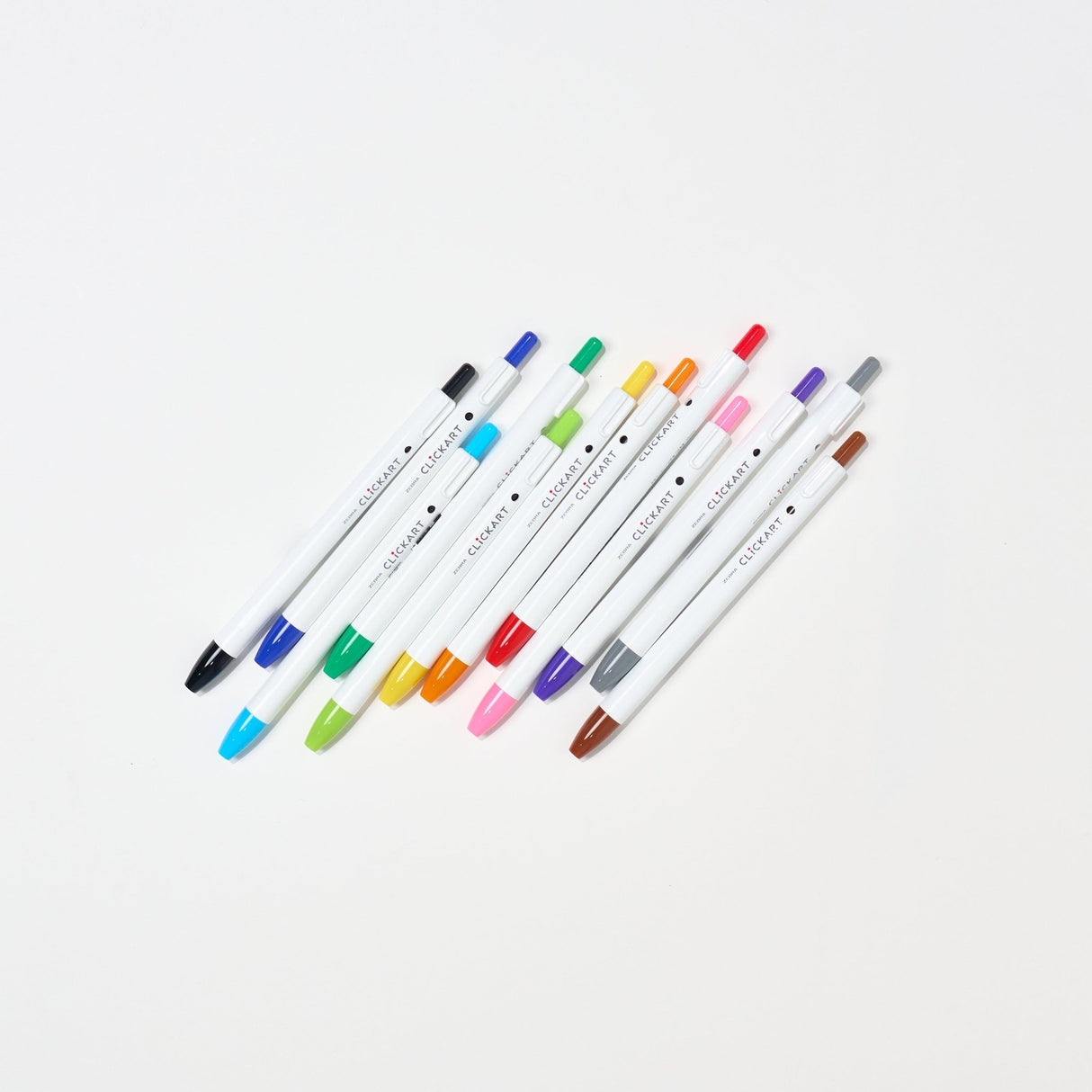 Clickart Water-Based Markers 12 Color Set / Zebra - bungu