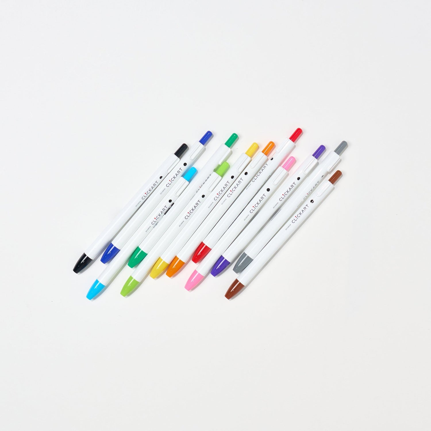 Clickart Water-Based Markers 12 Color Set / Zebra - bungu