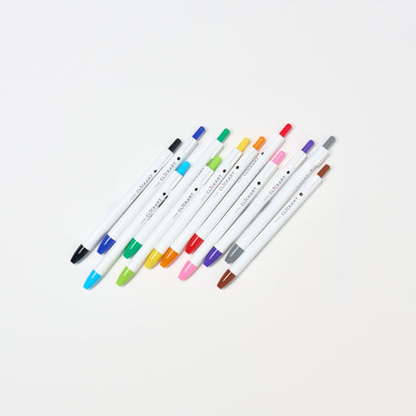 Clickart Water-Based Markers 12 Color Set / Zebra - bungu