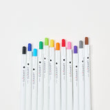 Clickart Water-Based Markers 12 Color Set / Zebra - bungu