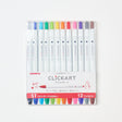 Clickart Water-Based Markers 12 Color Set / Zebra - bungu
