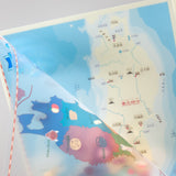 Clip and Learn Japan Clear File 4 - Sheet Set Series / Tokyo Cartographic - bungu