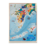 Clip and Learn Japan Clear File 4 - Sheet Set Series / Tokyo Cartographic - bungu
