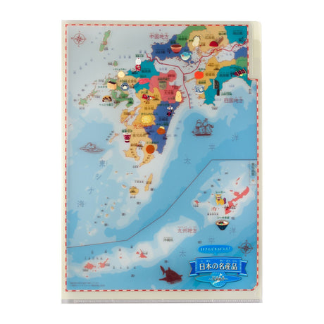 Clip and Learn Japan Clear File 4 - Sheet Set Series / Tokyo Cartographic - bungu
