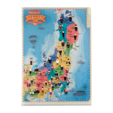 Clip and Learn Japan Clear File 4 - Sheet Set Series / Tokyo Cartographic - bungu