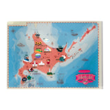 Clip and Learn Japan Clear File 4 - Sheet Set Series / Tokyo Cartographic - bungu