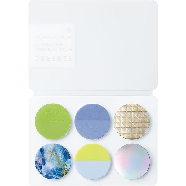 COFFRET Cosmetic Motif Film Stickers Circle / KING JIM - bungu