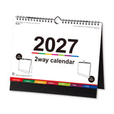 Color Index Desk Calendar 2027 / Shin Nihon Calendar - bungu